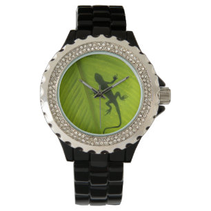 Gecko Silhouette Armbanduhr