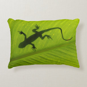 Gecko-Silhouette Zierkissen