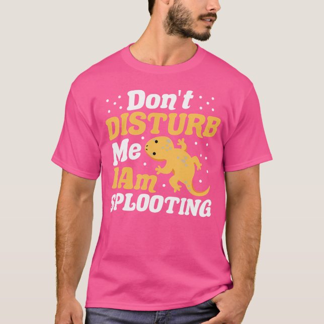 Gecko Sleeping Lizard Crested Leopard Gecko T-Shirt (Vorderseite)