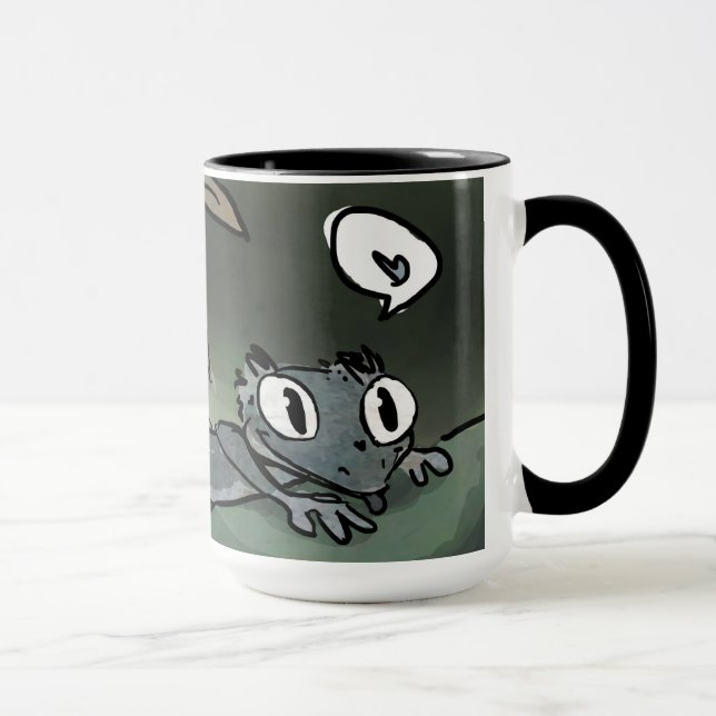 Gecko-Tasse mit Haube Tasse (Rechts)