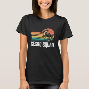 Gecko-Trupp Eidechsenfänger Lustiger Retro-Gecko E T-Shirt