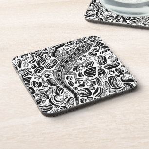 Gecko und Kies Getränkeuntersetzer