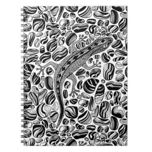 Gecko und Kies Notizblock