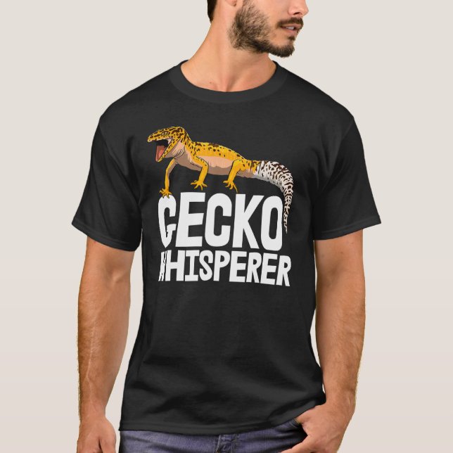 Gecko Whispherer Funny Gecko Reptile Men T-Shirt (Vorderseite)