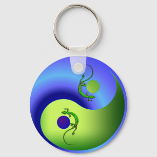 Gecko Yin Yang Schlüsselanhänger