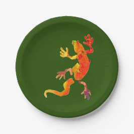 Geckoeidechsentiernatur-Geburtstags-Party Pappteller