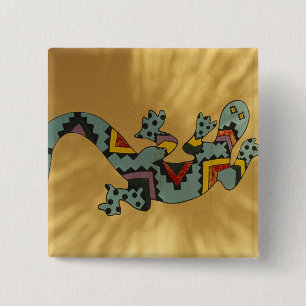 Geckoleech an der Wand, Tucson, Arizona, Button