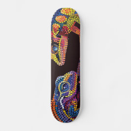 Geckos - Aborigine-Style - Skateboard Deck
