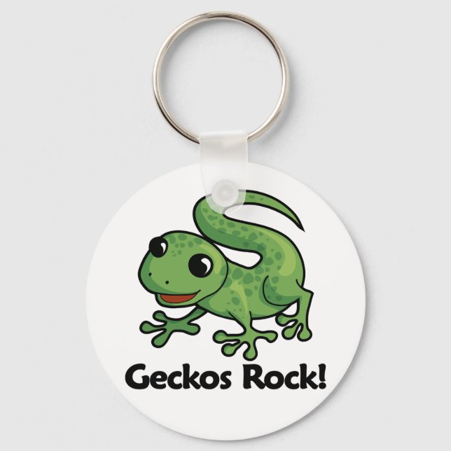 Geckos Rock! Schlüsselanhänger (Vorderseite)
