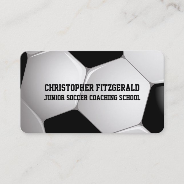 Gecoacht Fußballball-Ball Visitenkarte (Vorderseite)