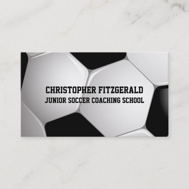 Gecoacht Fußballball-Ball Visitenkarte (Vorderseite)
