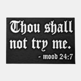 GEDACHT DARF MIR NICHT VERSUCHEN FUßMATTE