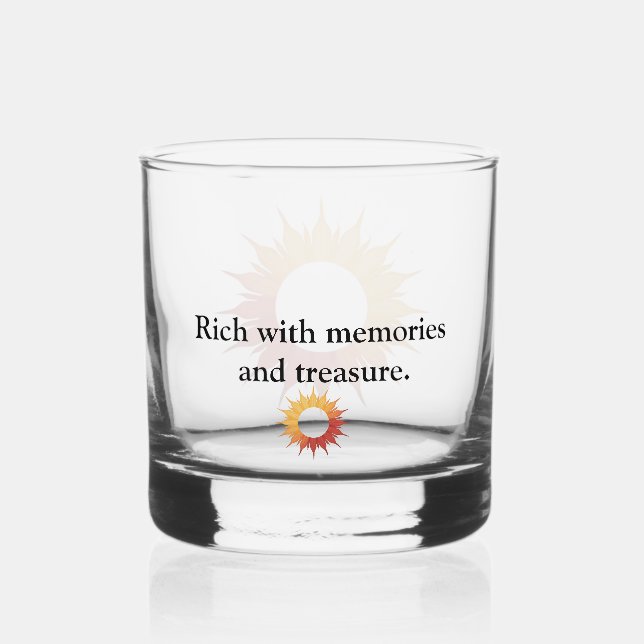 Gedächtliches Whiskey-Glas Whiskyglas (Rückseite)