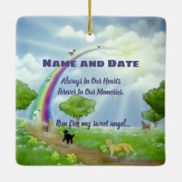 Gedächtnis der Gedenkstätte Rainbow Bridge Ornamen Keramikornament