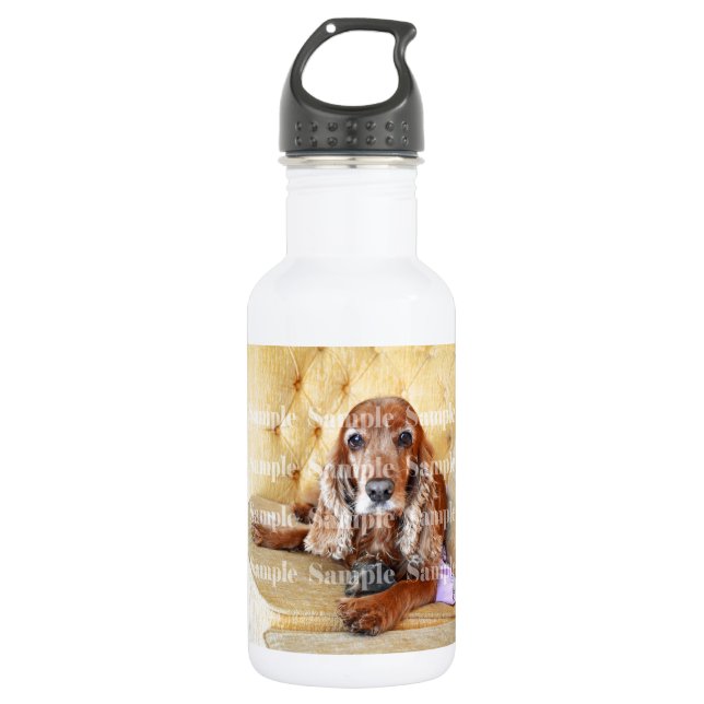 Gedächtnis der Haustiere / PERSONALISIERTES Foto Trinkflasche (Vorderseite)