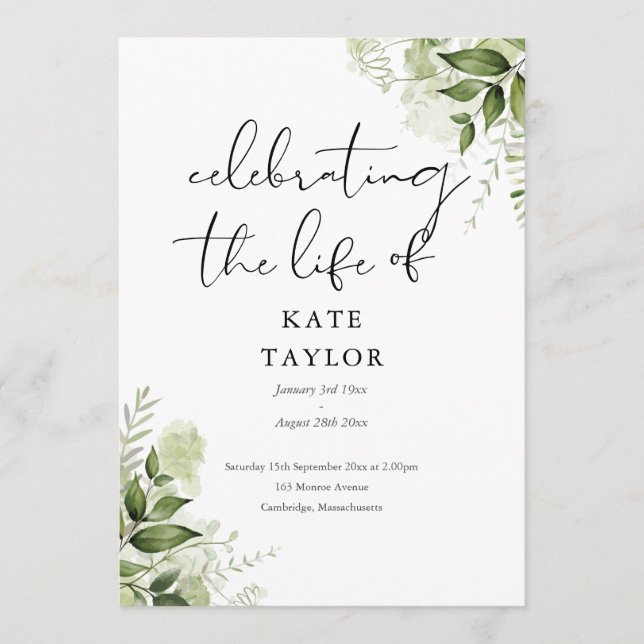 Gedächtnis Trauerfeier Programm  (Vorderseite)