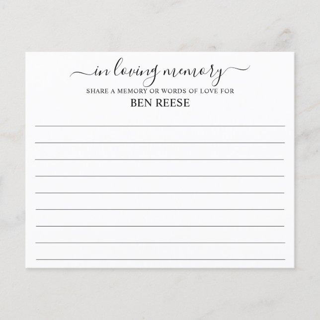 Gedächtnisbeerdigung gemeinsam nutzen (Vorderseite)