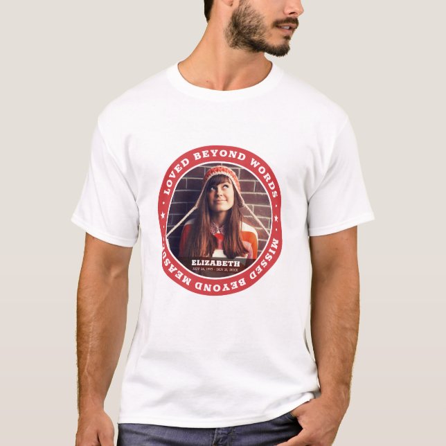 Gedächtnisbeerdigung - Klassisches Foto bewahren T-Shirt (Vorderseite)