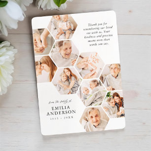 Gedächtnisbeerdigung Moderne, einfache 10-Foto-Kar