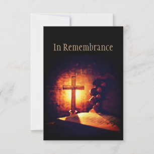 Gedächtnisdienst bittet Bibelkreuz Christlich zu b Einladung