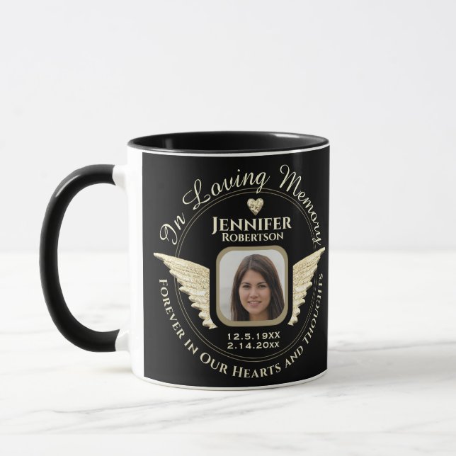 Gedächtniserinnerung im Foto lieben Tasse (Links)