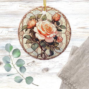 Gedächtnisfloral für Fotos Keramik Ornament