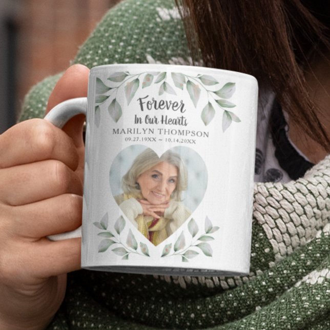 Gedächtnisherz geprägtes Foto für immer in unserem Kaffeetasse (Von Creator hochgeladen)