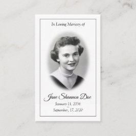 Gedächtniskarte - Der 23. Psalm Visitenkarte