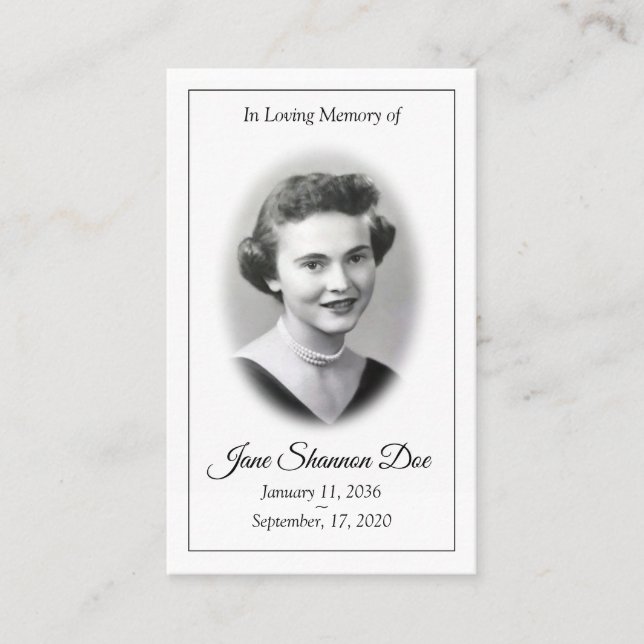 Gedächtniskarte - Der 23. Psalm Visitenkarte (Vorderseite)