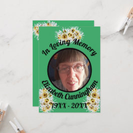 Gedächtniskarte für Spider Mums Foto Green Memory