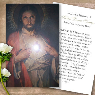 Gedächtniskarten Herz Jesus Gebet Sympathiekarten