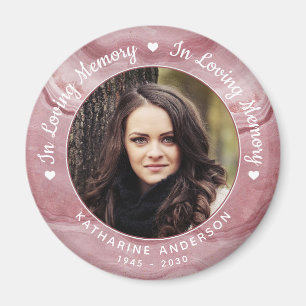 Gedächtnisliebhaber Gedächtniswelt Rose Quarz Foto Magnet