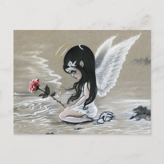 Gedächtnismangel Ozeantränke Rose Postkarte (Vorderseite)