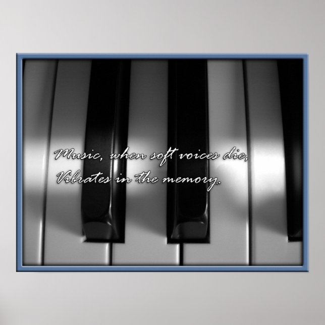 Gedächtnismusik Poster (Vorne)