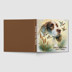 Gedächtnisspringer Spanierin, der mit Cattails umg Gästebuch