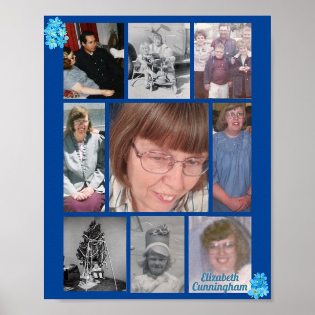 Gedächtnistraining zum Erinnern an das 9-Foto Poster (Vorne)