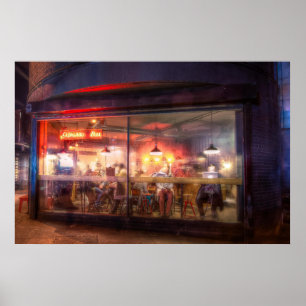 Gedämpft herauf Kaffeestube Poster