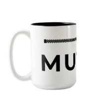 Gedämpft. Schwarz-Weiße Kaffeetasse