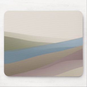 Gedämpfte Erdtöne - Schichtwellen-Mauspad Mousepad