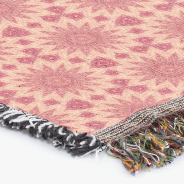 Gedämpfte florale Boho-Magie Decke (Ecke)