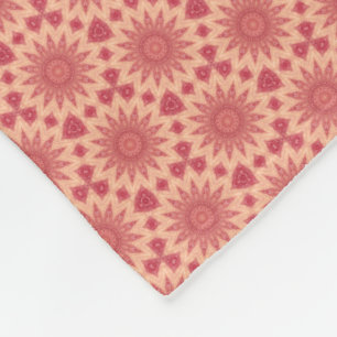 Gedämpfte florale Boho-Magie Fleecedecke