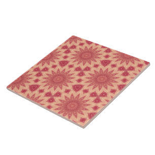 Gedämpfte florale Boho-Magie Fliese