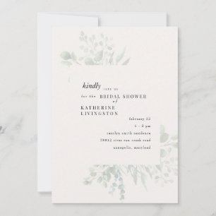 Gedämpfte Folien-Creme-Hochzeitseinladung Einladung