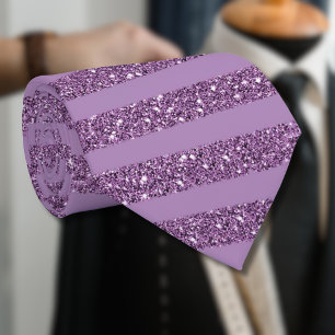 Gedämpfte Maulbeere Glitter Style horizontale Stre Krawatte