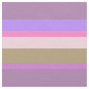 Gedämpfte Mauve- und Lilahorizontalstreifen Stoff