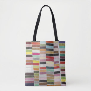 Gedämpfte MehrfarbenMuster Tasche