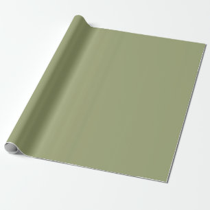Gedämpfte Moosgrün-Farbe Geschenkpapier