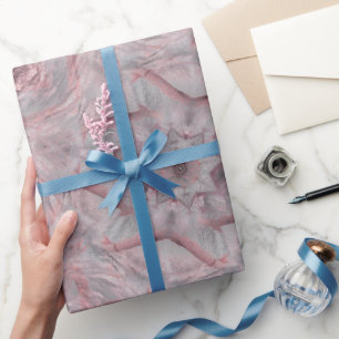Gedämpfte Rosenbrosche Geschenkpapier
