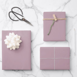 Gedämpfte weiche graue rosa Rose Frühlingstrendfar Geschenkpapier Set