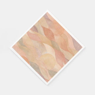 Gedämpfte Wüsten-Sonnenuntergangs-Abstrakt-Papier- Serviette